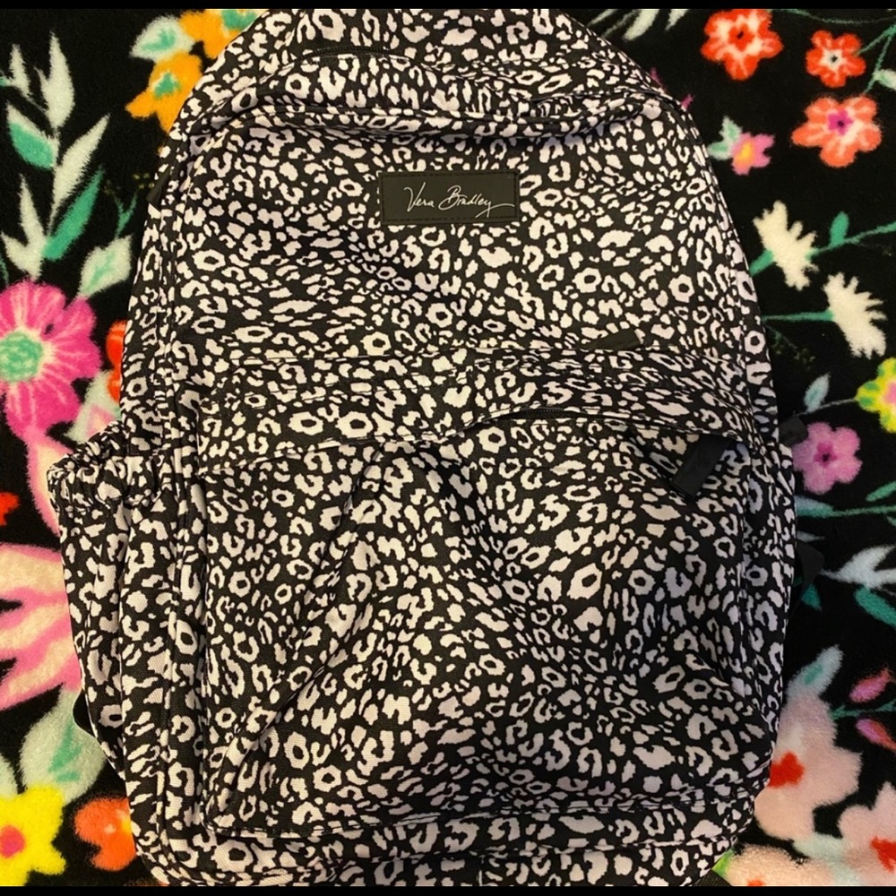 vera bradley "lighten up" camo cat backpack
